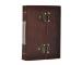New Genuine Brown Color Leather Journal New Brass Lock Leather Diary Unlined Paper Notebook